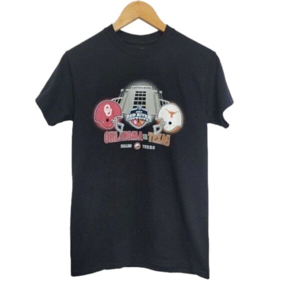 𝅺GILDAN DryBlend Small OU VS Texas Cotton Bowl Red River Showdown - Picture 1 of 12